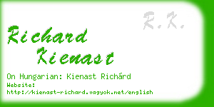 richard kienast business card